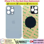 iPhone 13 Pro Max Back Glass Price In Pakistan