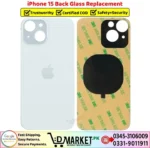 iPhone 15 Back Glass Price In Pakistan