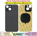 iPhone 15 Back Glass Price In Pakistan
