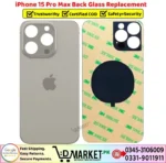 iPhone 15 Pro Max Back Glass Price In Pakistan