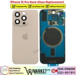 iPhone 16 Pro Back Glass Price In Pakistan