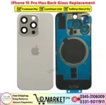 iPhone 16 Pro Max Back Glass Price In Pakistan