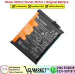 Honor 30 Pro - Honor 30 Pro Plus Original Battery Price In Pakistan