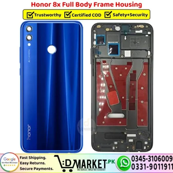 Honor 8x Full Body Frame Housing Price In Pakistan