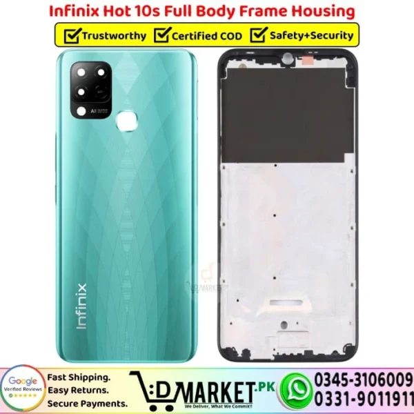 Infinix Hot 10s Full Body Frame Housing Price In Pakistan