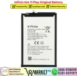 Infinix Hot 11 Play Original Battery - DMarket.Pk