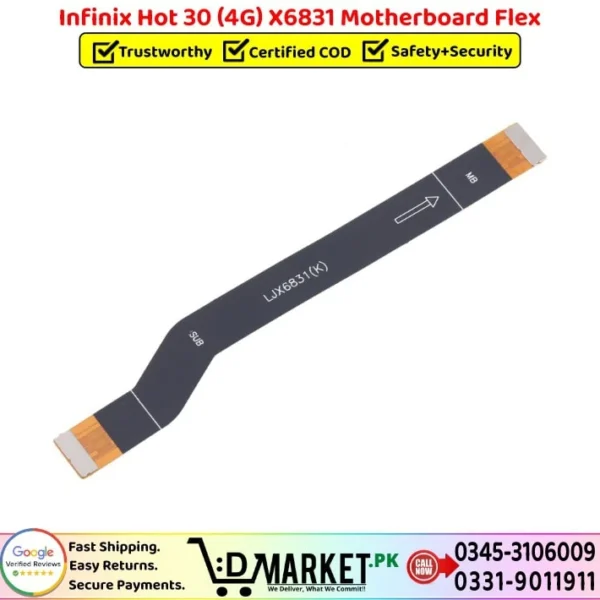 Infinix Hot 30 4G X6831 Motherboard Flex Price In Pakistan