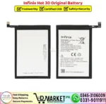 Infinix Hot 30 Original Battery Price In Pakistan