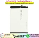 Infinix Hot 30 Play Original Battery - DMarket.Pk
