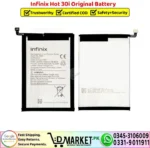 Infinix Hot 30i Original Battery Price In Pakistan