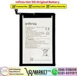 Infinix Hot 30i Original Battery Price In Pakistan