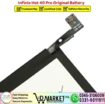 Infinix Hot 40 Pro Original Battery Price In Pakistan