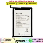 Infinix Hot 40i Original Battery Price In Pakistan