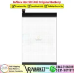 Infinix Hot 50 4G Original Battery Price In Pakistan