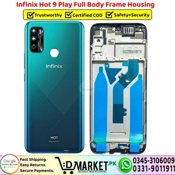 Infinix Hot 9 Play Full Body Frame Housing Price In Pakistan
