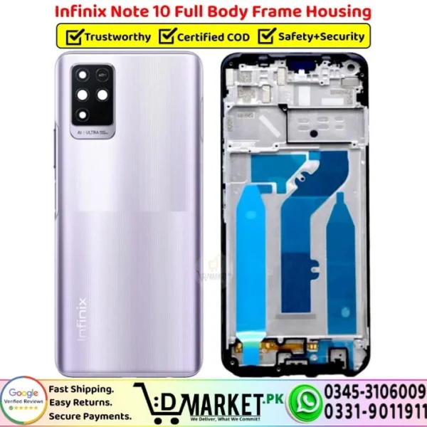 Infinix Note 10 Full Body Frame Housing Price In Pakistan
