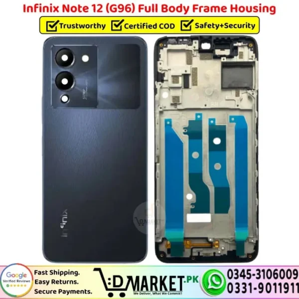 Infinix Note 12 G96 Full Body Frame Housing Price In Pakistan