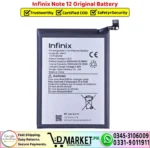 Infinix Note 12 Original Battery Price In Pakistan