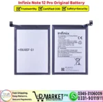 Infinix Note 12 Pro Original Battery Price In Pakistan