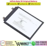 Infinix Note 30 Original Battery Price In Pakistan