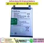 Infinix Note 30 Original Battery Price In Pakistan