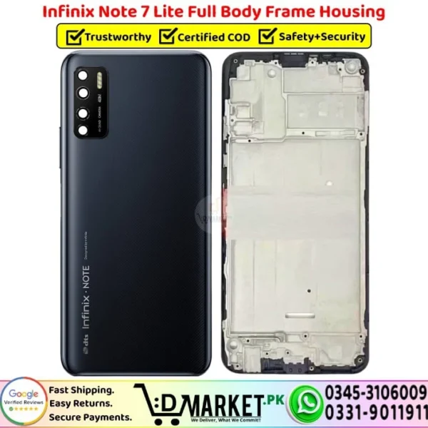 Infinix Note 7 Lite Full Body Frame Housing Price In Pakistan