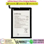 Infinix Smart 8 Pro Original Battery Price In Pakistan
