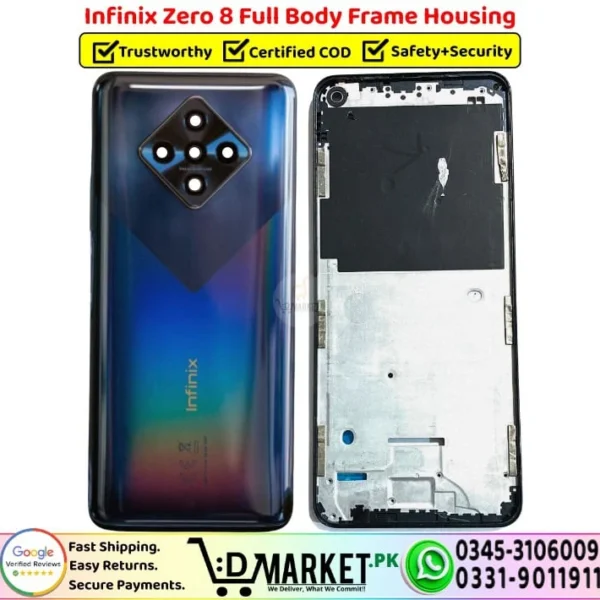 Infinix Zero 8 Full Body Frame Housing Price In Pakistan