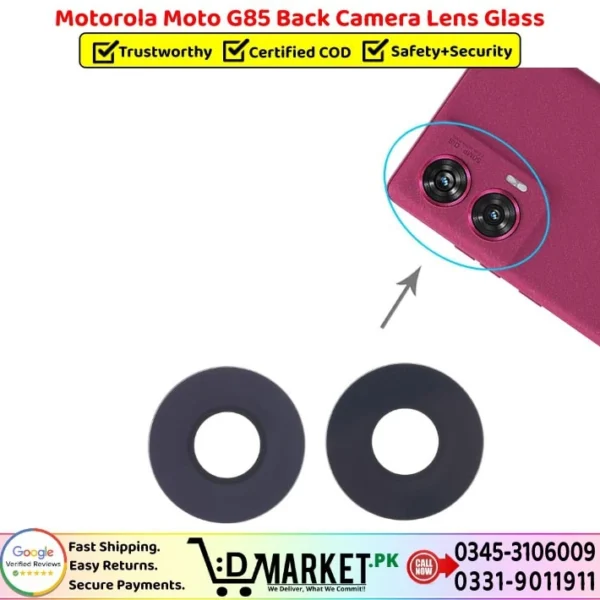 Motorola Moto G85 Back Camera Lens Glass Price In Pakistan