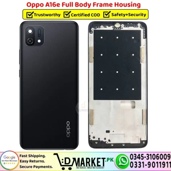 Oppo A16e Full Body Frame Housing Price In Pakistan