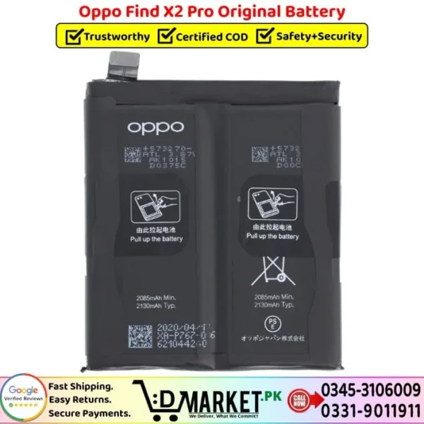 Oppo Find X2 Pro Original Battery Price In Pakistan