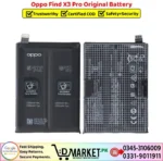 Oppo Find X3 Pro Original Battery Price In Pakistan