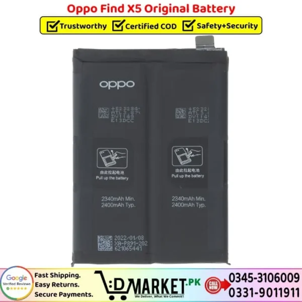 Oppo Find X5 Original Battery Price In Pakistan