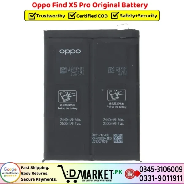 Oppo Find X5 Pro Original Battery Price In Pakistan