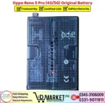 Oppo Reno 5 Pro Original Battery Price In Pakistan
