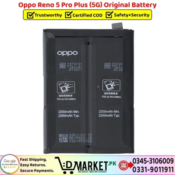 Oppo Reno 5 Pro Plus 5G Original Battery Price In Pakistan