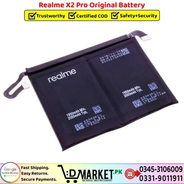 Realme X2 Pro Original Battery Price In Pakistan