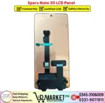 Sparx Note 20 LCD Panel Price In Pakistan