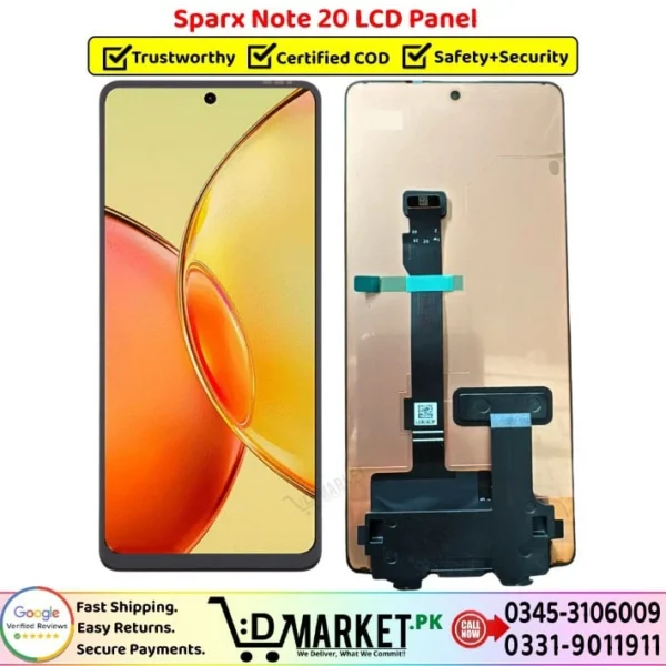 Sparx Note 20 LCD Panel Price In Pakistan