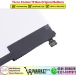 Tecno Camon 19 Neo Original Battery Price In Pakistan
