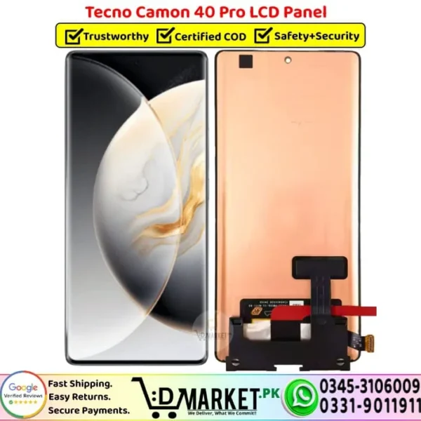Tecno Camon 40 Pro LCD Panel - DMarket.PK