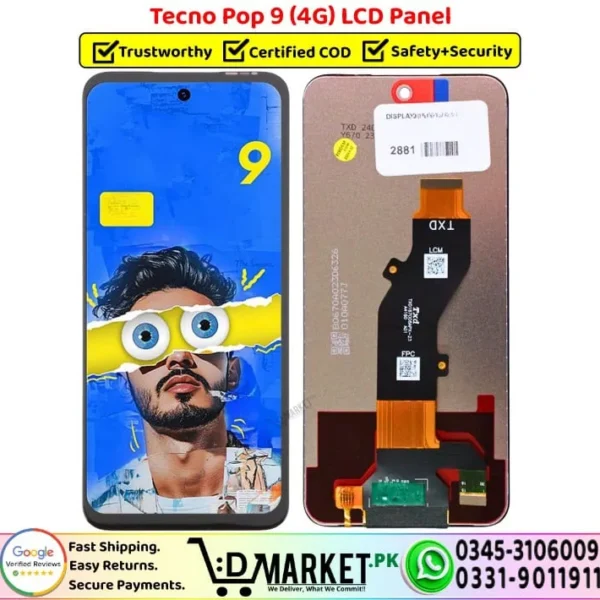 Tecno Pop 9 4G LCD Panel Price In Pakistan