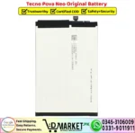 Tecno Pova Neo Original Battery - DMarket.Pk
