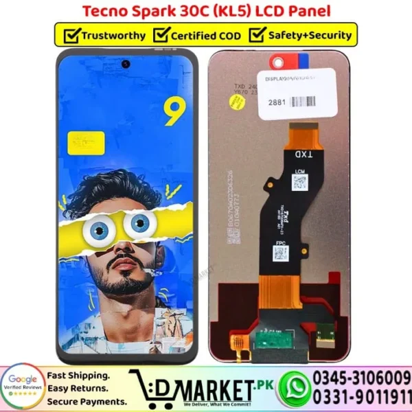 Tecno Spark 30C LCD Panel Price In Pakistan