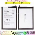 Tecno Spark 9T Original Battery Price In Pakistan