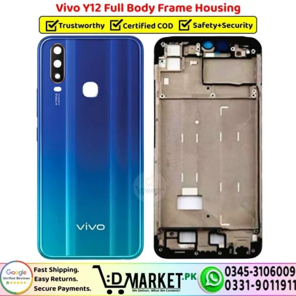 Vivo Y12 Full Body Frame Housing Price In Pakistan