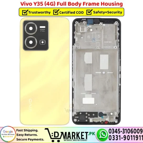 Vivo Y35 4G Full Body Frame Housing Price In Pakistan