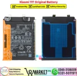 Xiaomi 11T Original Battery Price In Pakistan
