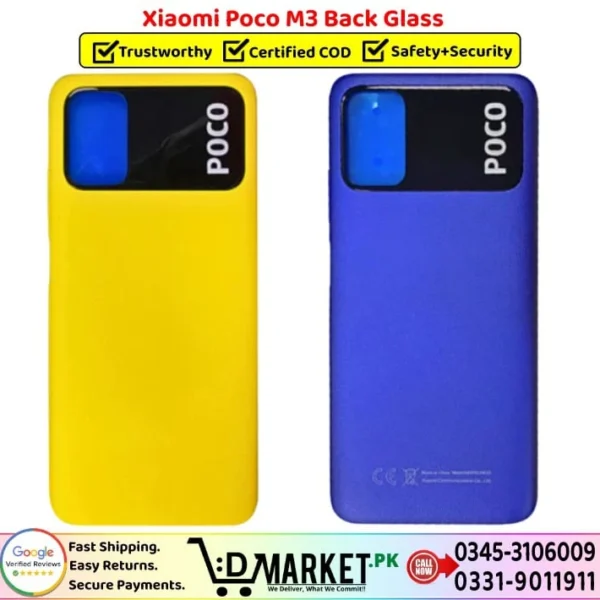 Xiaomi Poco M3 Back Glass Price In Pakistan