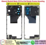 Xiaomi Redmi Note 10 Pro Full Body Frame Housing Price In Pakistan